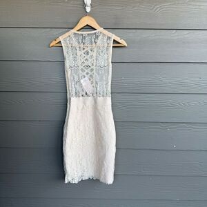 House of CB Lace Midi Dress in Cream